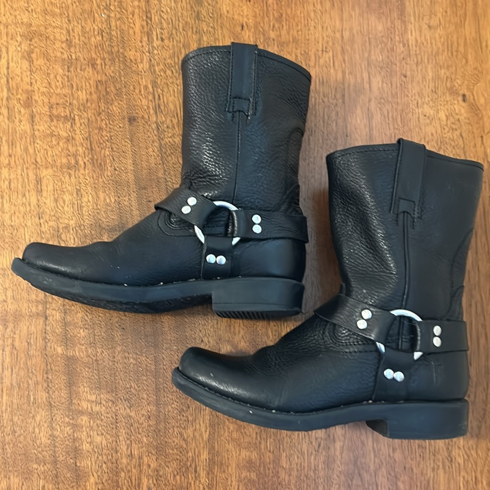 Authentic Yourh Size Frye Harness Moto Boots - Picture 9 of 10